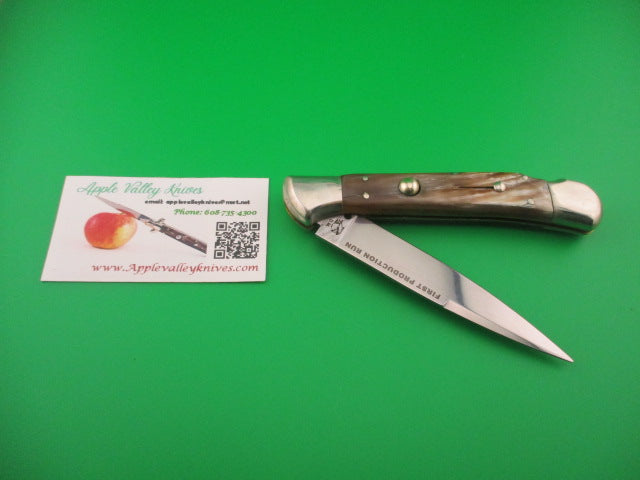 AROSA MANIAGO ITALY 24cm Italian DM Horn Lockback automatic knife