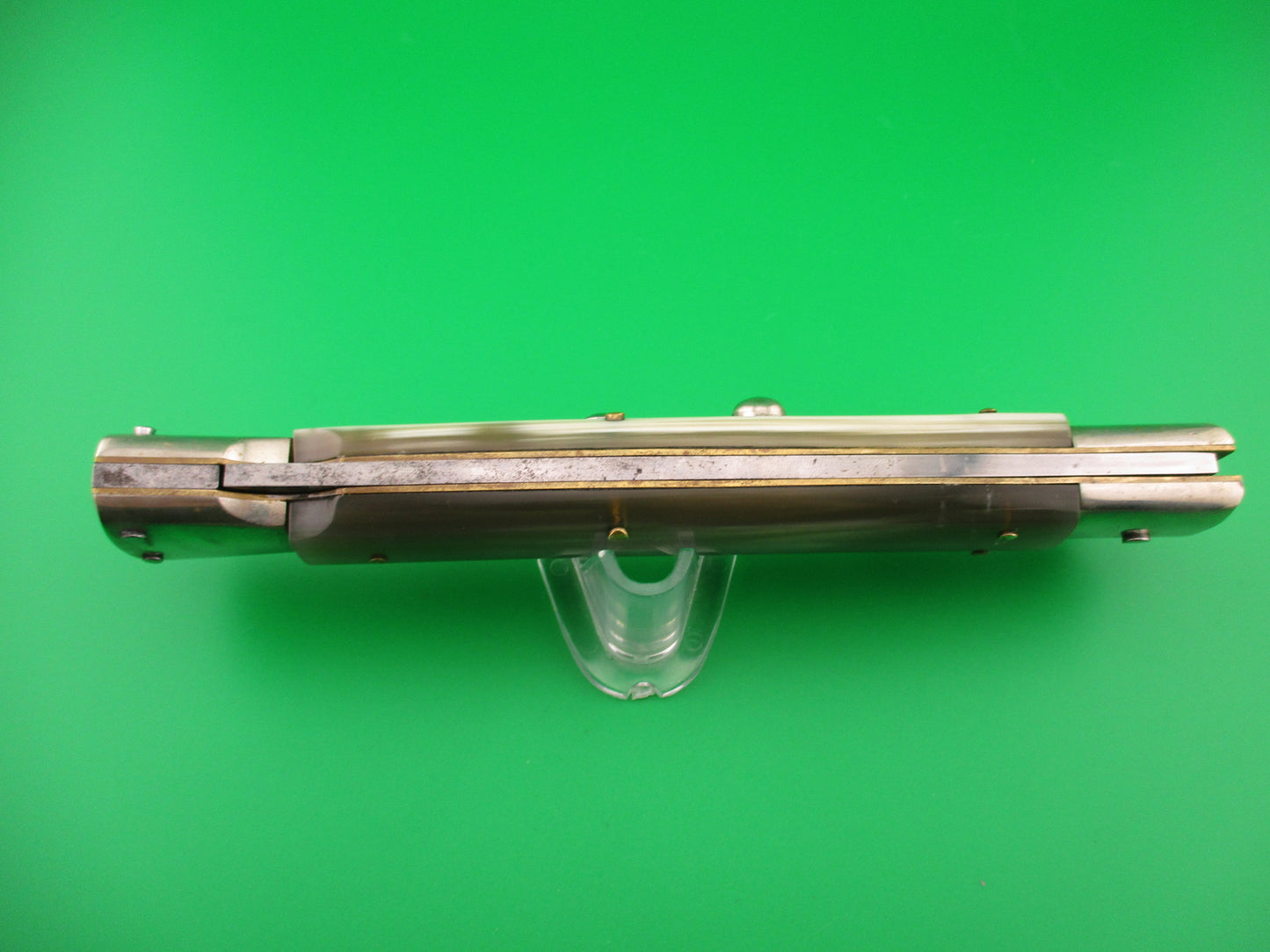 AGA CAMPOLIN 33cm Italian Swing Guard White Horn Pascotto automatic knife