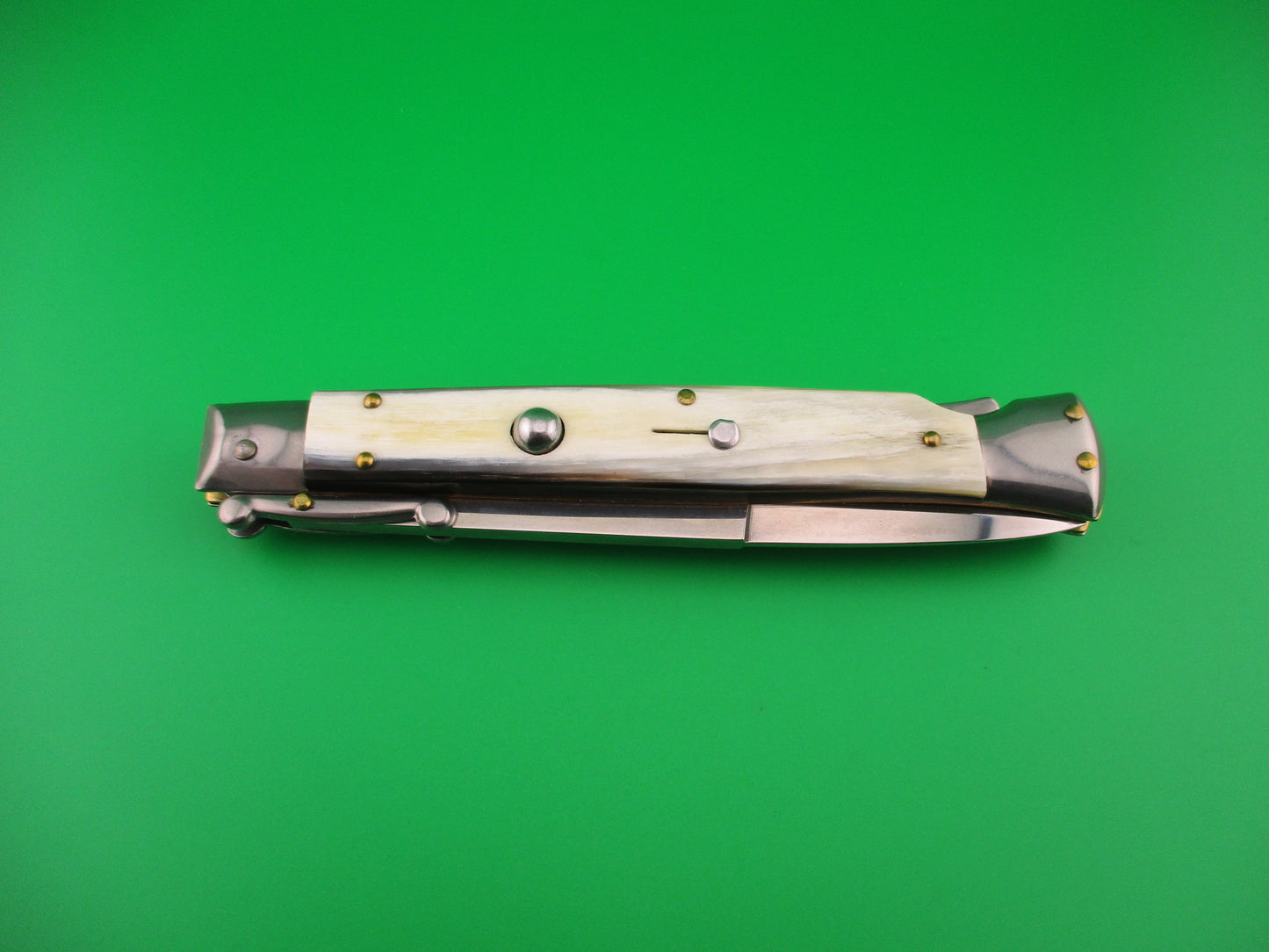 FRANK B ITALY D.M. Dolphin 28cm Italian Swing Guard Brazilian horn automatic knife