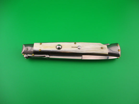 FRANK B ITALY D.M. Dolphin 28cm Italian Swing Guard Brazilian horn automatic knife