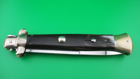 ROSTFREI ITALY 38cm Italian Stiletto Vintage 1980s horn automatic knife