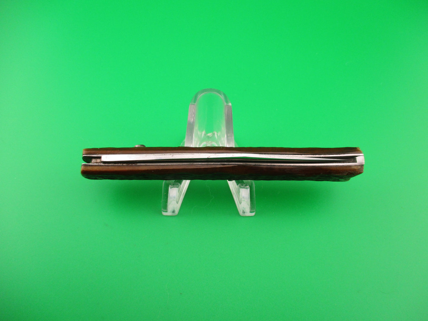 PRESTO #6000S Fishtail Jigged Bone scales Vintage switchblade knife