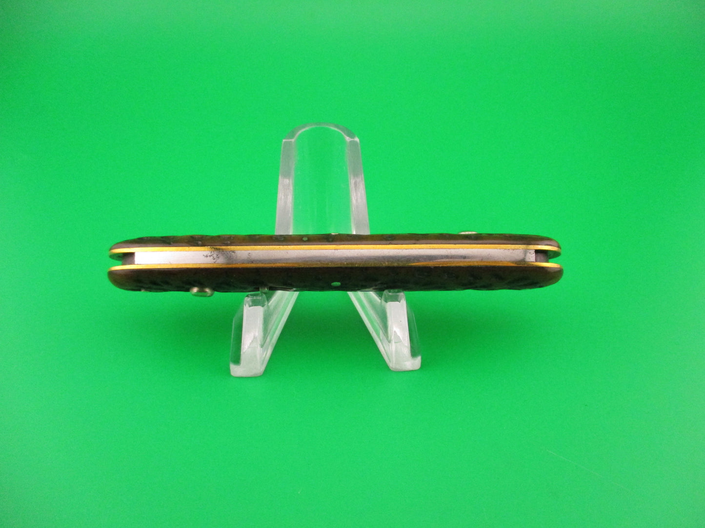 SHAPLEIGH D.E. HDW CO S1ST Medium 3 3/8" double Picked bone automatic knife