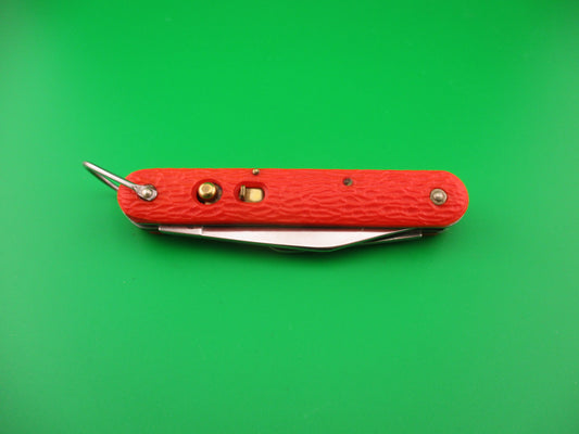 CAMILLUS vintage MC1 Orange paratrooper automatic knife with hook blade