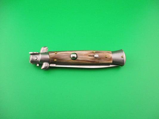 FRANK B ITALY 23cm Italian Swivel bolster French tip horn automatic knife