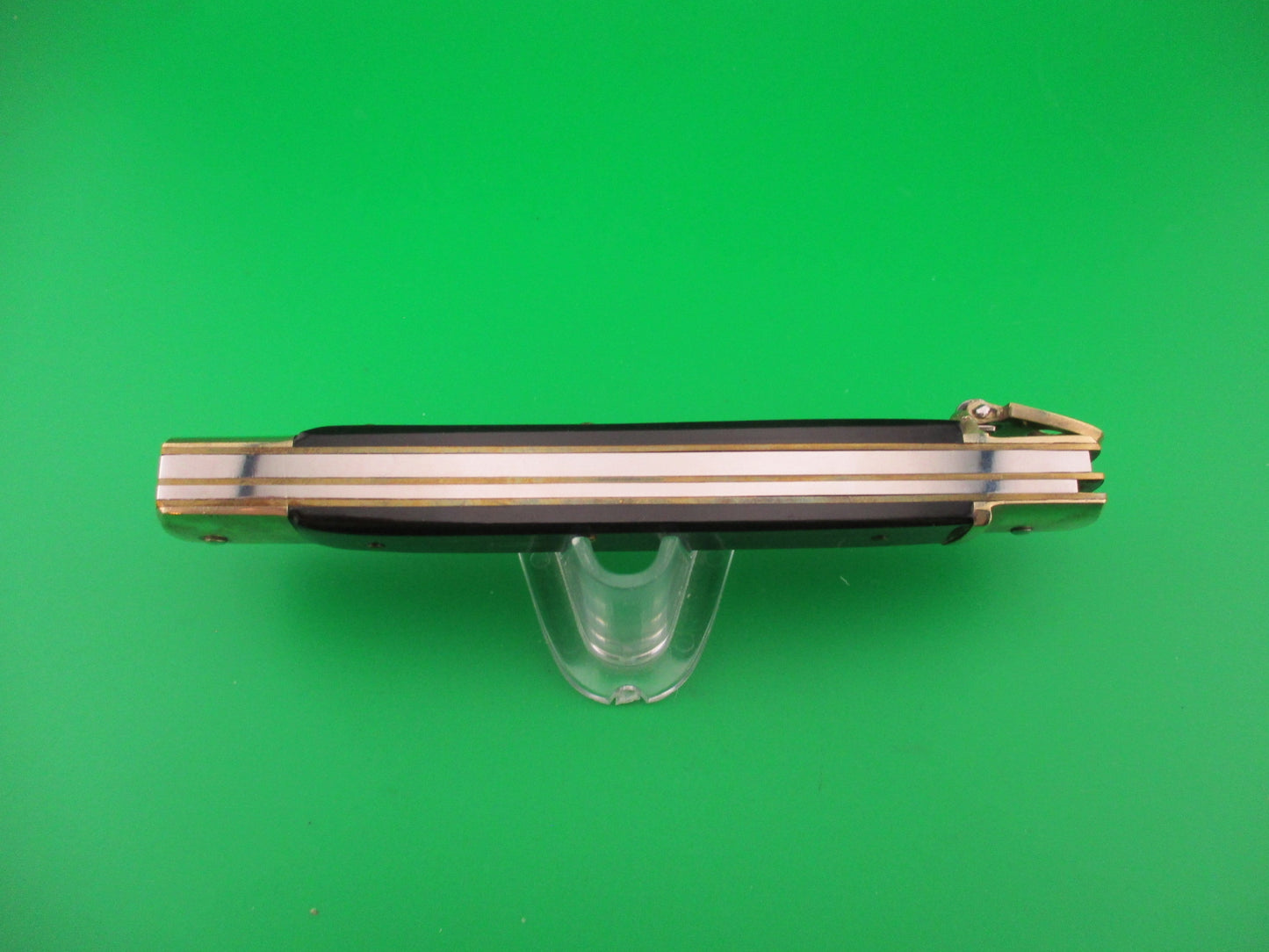 Hubertus 14cm West German Lever Large Horn Slimline 2 blade automatic knife