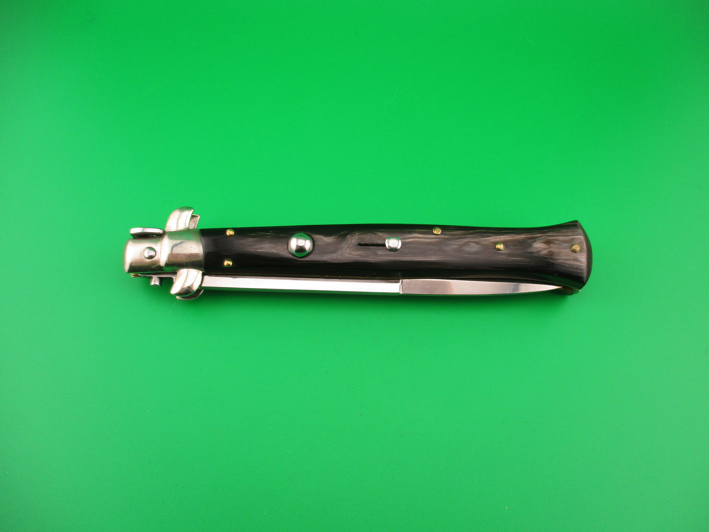 FRANK B ITALY 28cm Italian Stiletto Swivel bolster bayonet Fantail automatic knife
