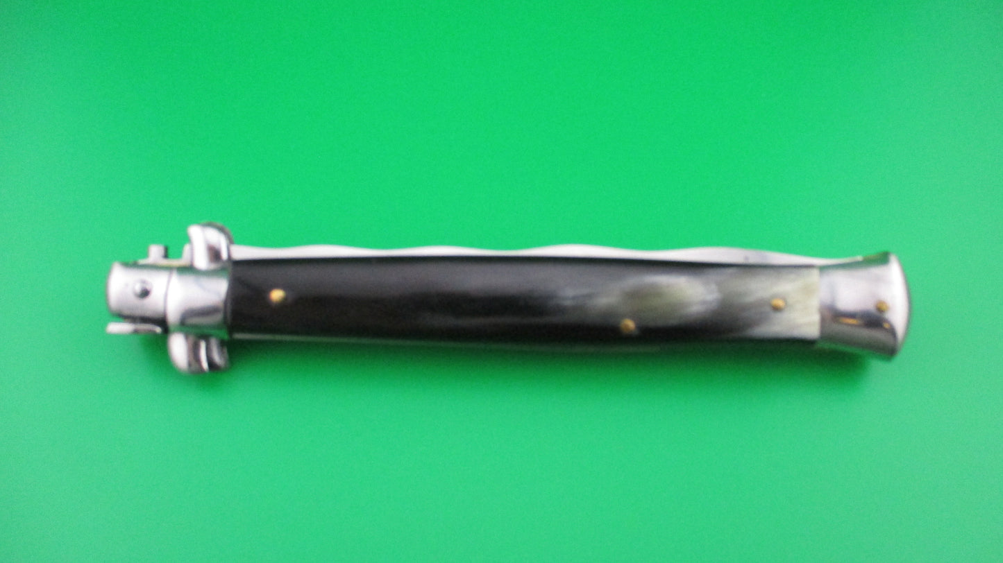 OSK MADE IN ITALY 33cm Italian KRIS swivel bolster Brazilian horn switchblade knife