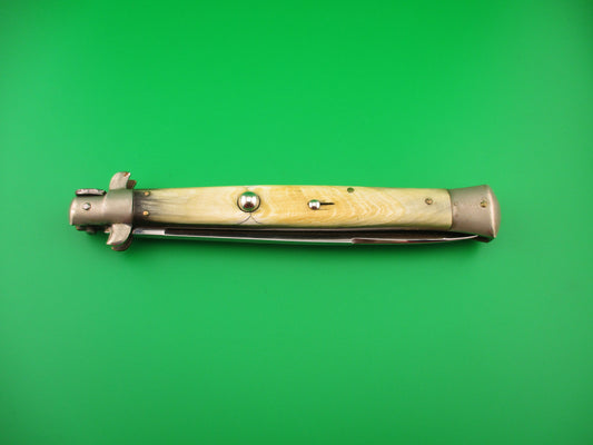 z Rostfrei (slant) 33cm Italian Transitional honey & cream vintage 1960s automatic knife