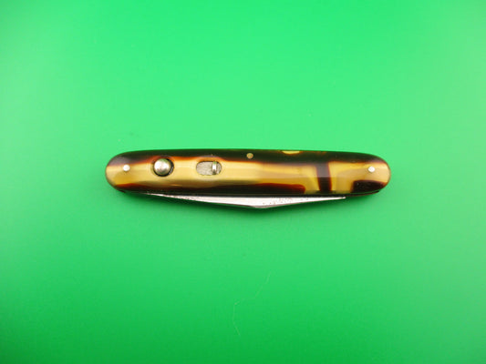 LL Bean Single 3 3/8" Cigar Single Butter & Molasses switchblade & catalog