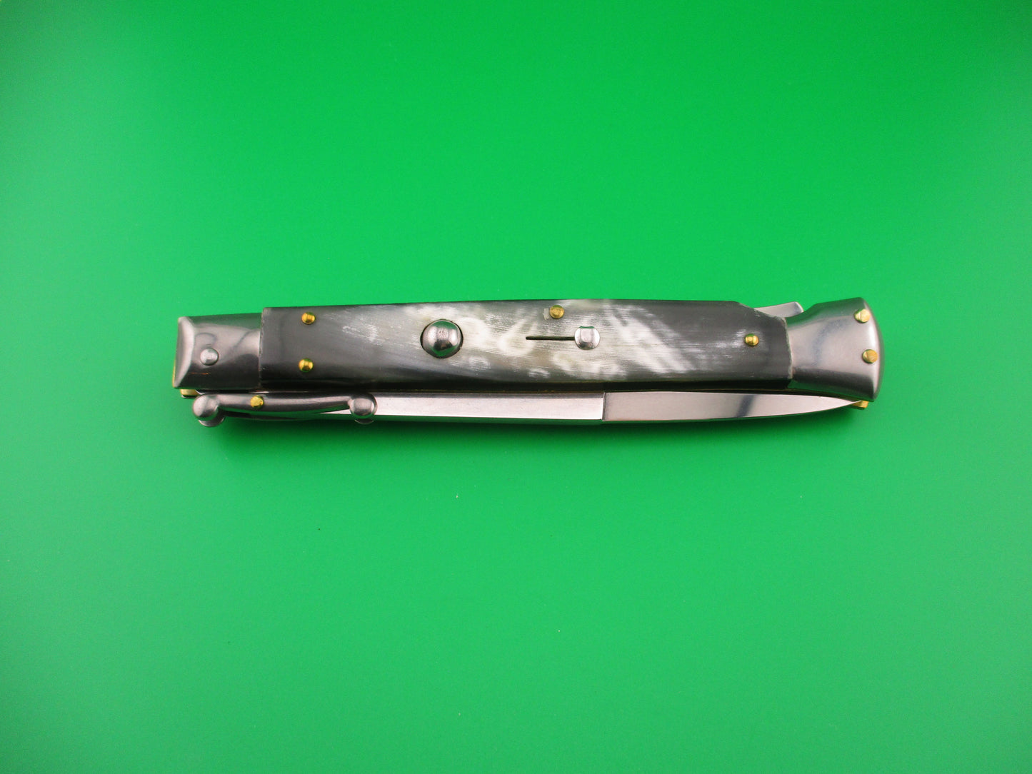 FRANK B ITALY 28cm Italian Swing Guard Brazilian horn automatic knife