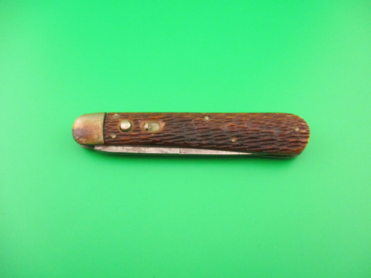 SCHRADE CUT CO 1613 3/4 Saber Grind Hunter WARNER BROS Movie Prop Knife