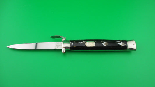 C. Jul Herbertz 21cm OTF Italian trapdoor flush button NOS switchblade vintage 1960s