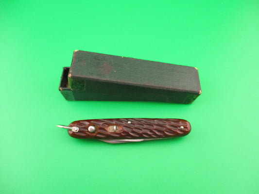 PRESTO Girl Scout knife & box Vintage early 1940s automatic knife official