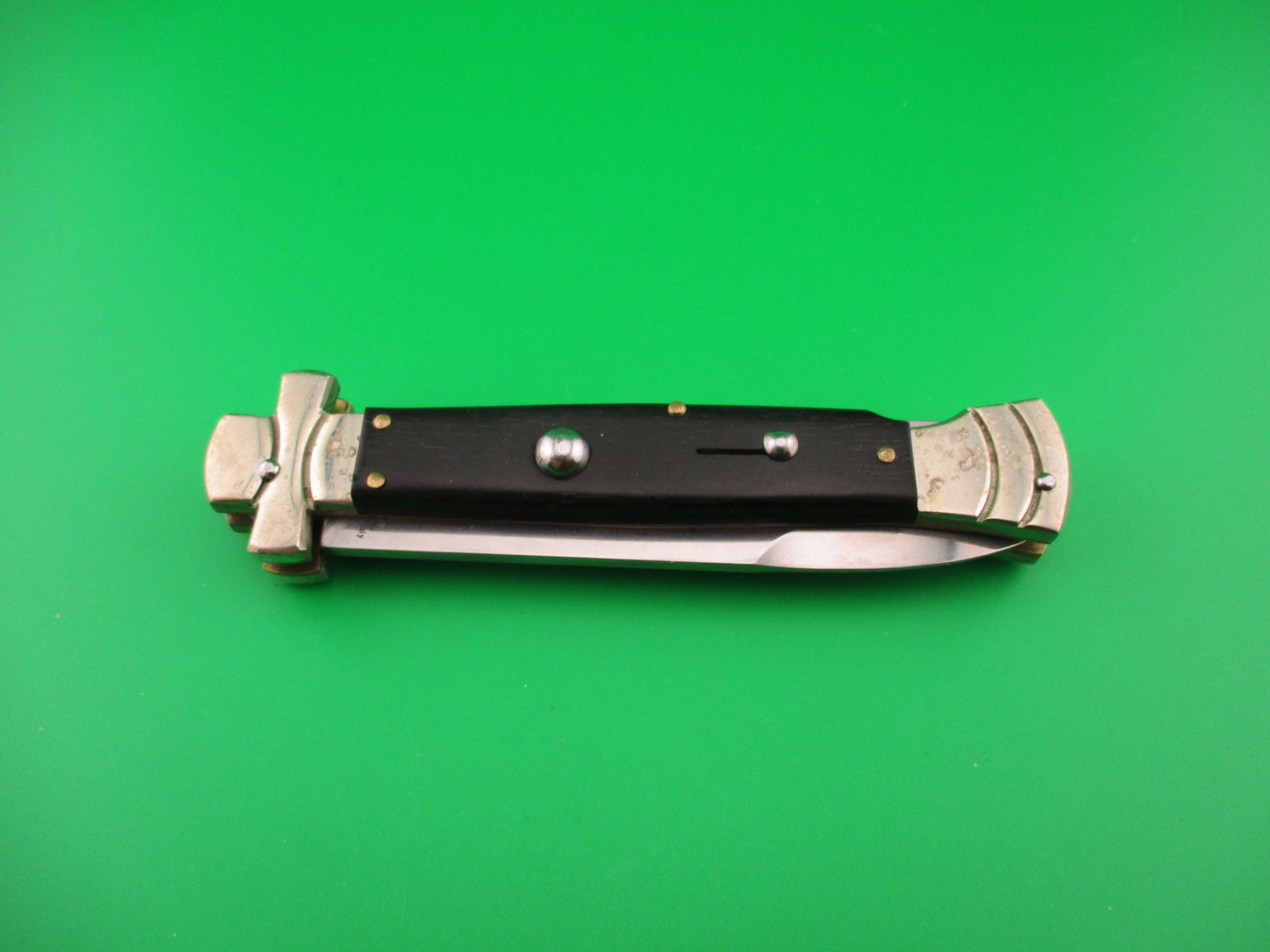 AGA CAMPOLIN MANIAGO ITALY 23cm Italian Ebony Maltese 2014 Lockback automatic knife