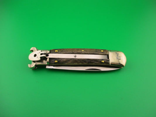 H.W. BOKER SOLINGEN-O. 20cm German Shell Puller Lever Stag vintage automatic knife