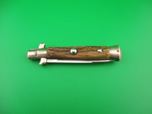Rostfrei (slant) 4 PATENT 20cm Italian BoBc Vintage 1960s Stag automatic knife