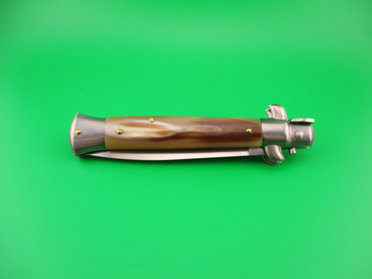 FRANK B ITALY 23cm Italian Swivel bolster French tip horn automatic knife