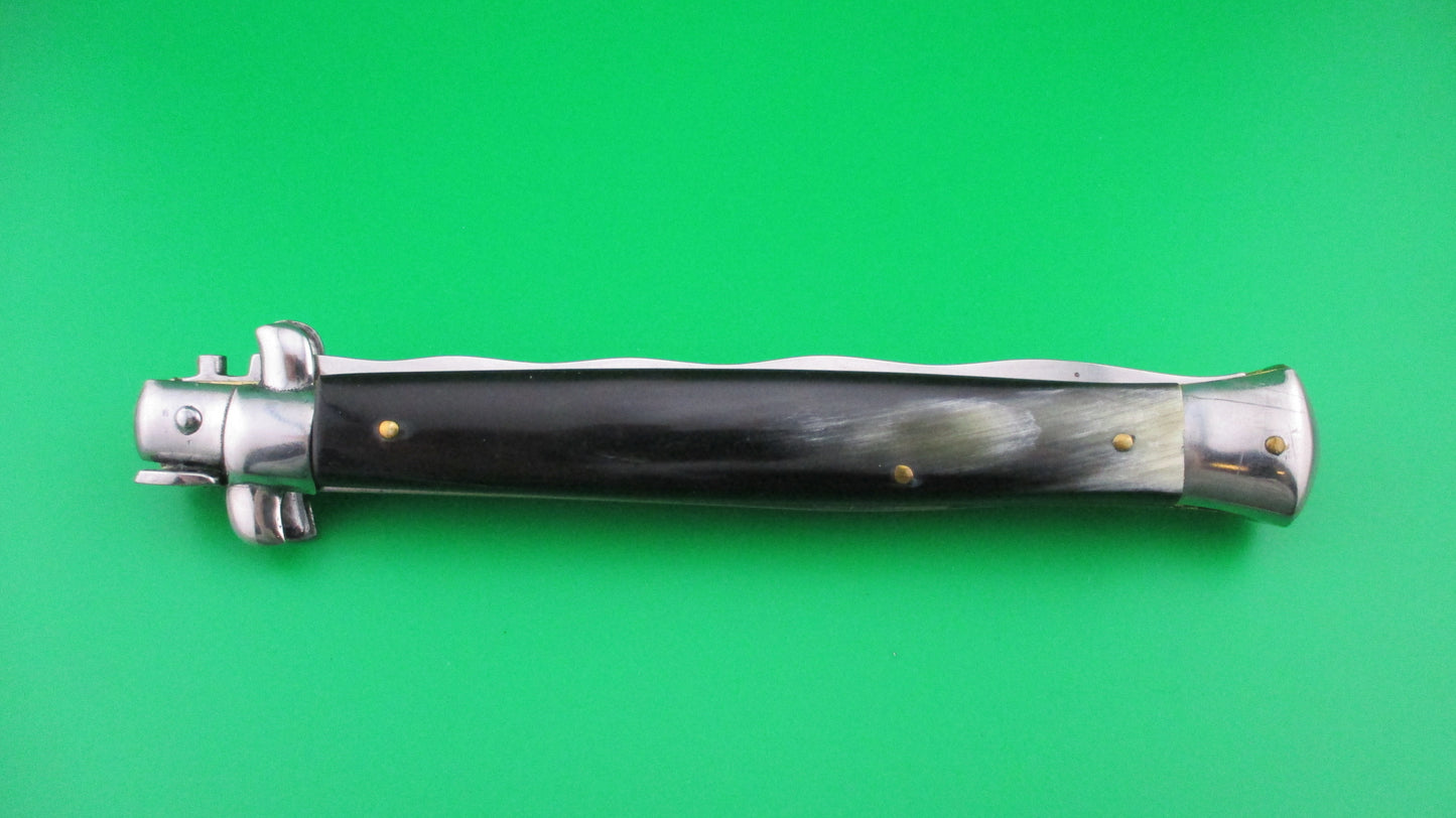 OSK MADE IN ITALY 33cm Italian KRIS swivel bolster Brazilian horn switchblade knife