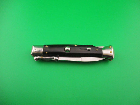 STAINLESS ITALY AB ITALY 20cm Italian Swing Guard Horn Bayonet automatic knife