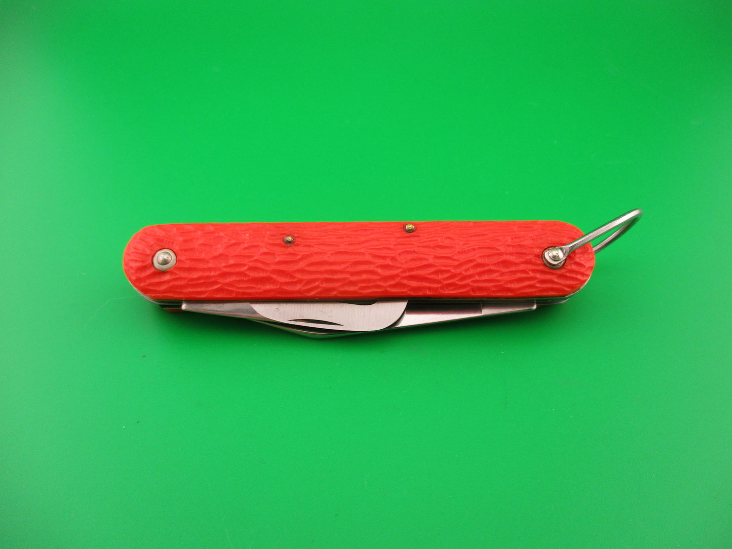 CAMILLUS vintage MC1 Orange paratrooper automatic knife with hook blade
