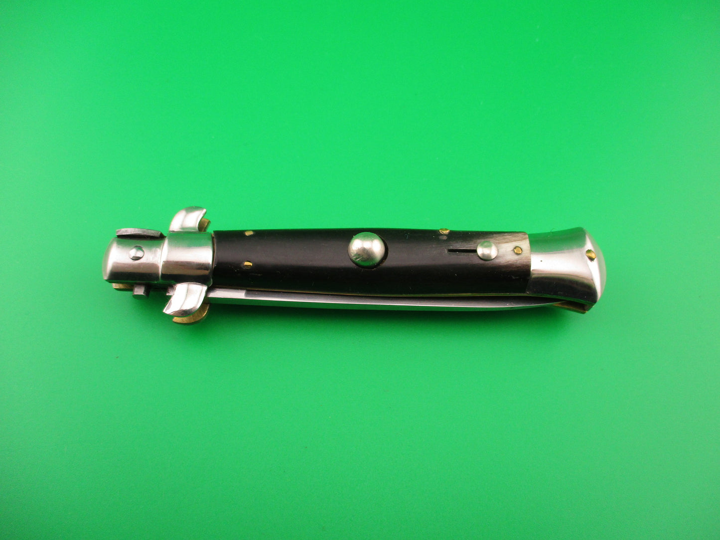 INOX W 20cm Italian Transitional Stiletto Horn Vintage automatic knife