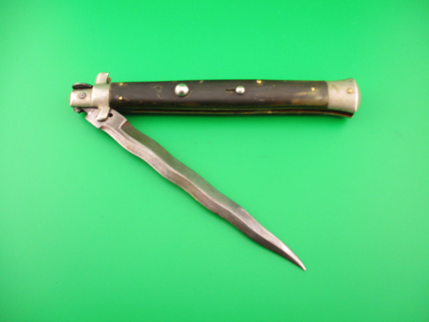 ROSCO MADE IN ITALY 33cm Italian Picklock 1950s Kris blade automatic knife