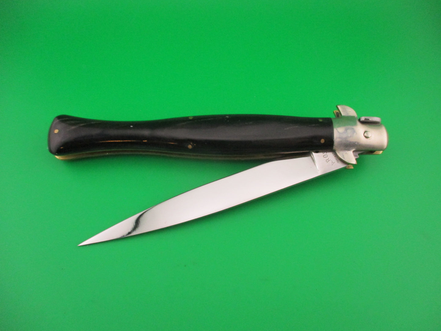 AROSA MANIAGO ITALY DM 33cm Italian Picklock Wasp body Black & white Horn automatic