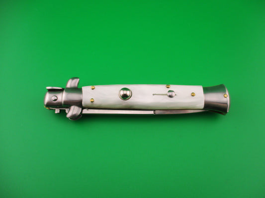 STILETTO ITALY 23cm Italian Stiletto Pearlex vintage 1990s automatic knife