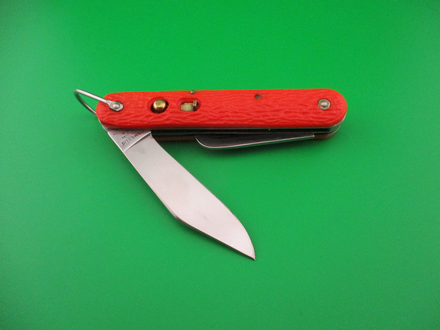 CAMILLUS vintage MC1 Orange paratrooper automatic knife with hook blade