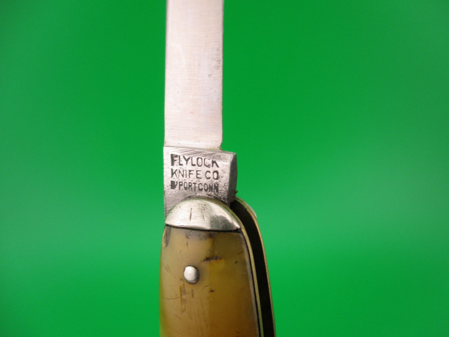 Flylock Hickey Pipe & Supply Co double vintage 1920s Automatic knife w tip bolsters
