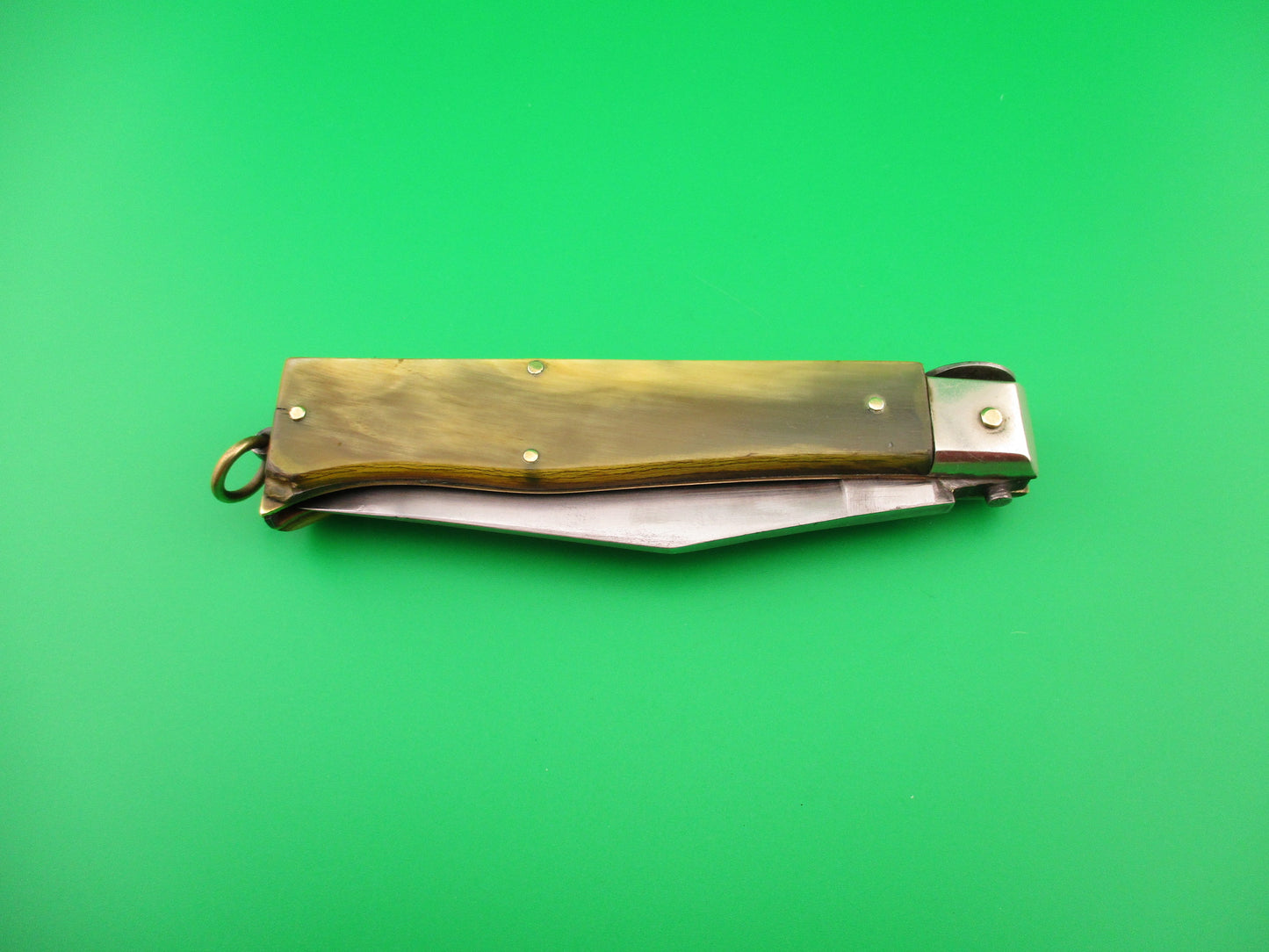 Latama ITALY 22cm Italian Picklock Oval button Camper vintage 1950s automatic knife