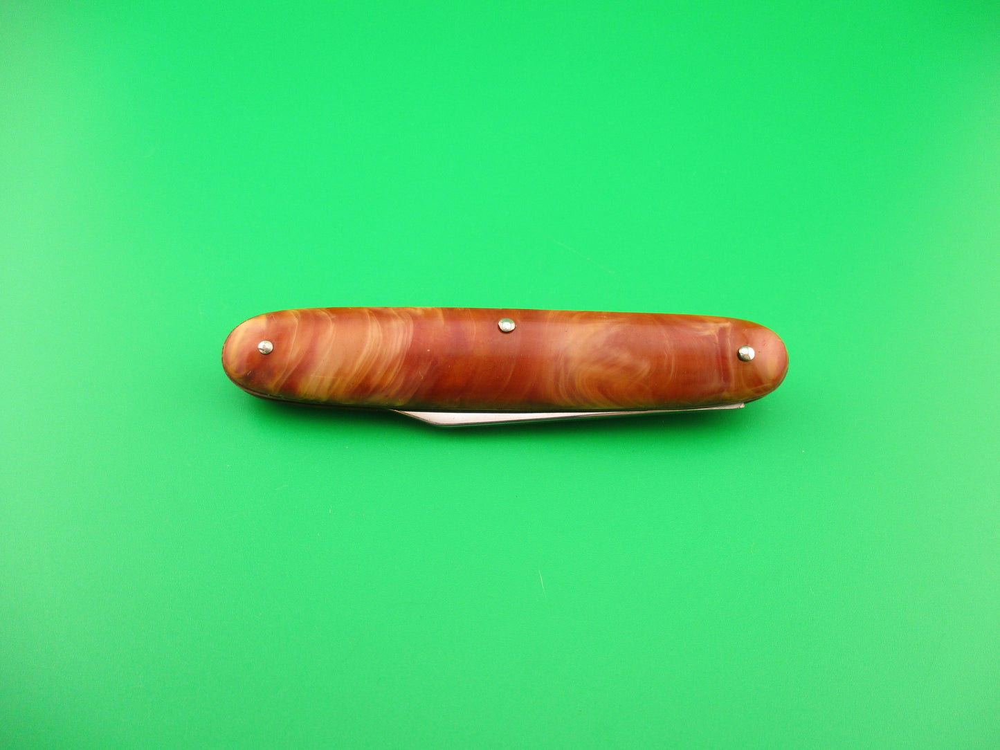 Edgemaster #108 Cigar Jack 1950s Vintage Caramel swirl switchblade knife