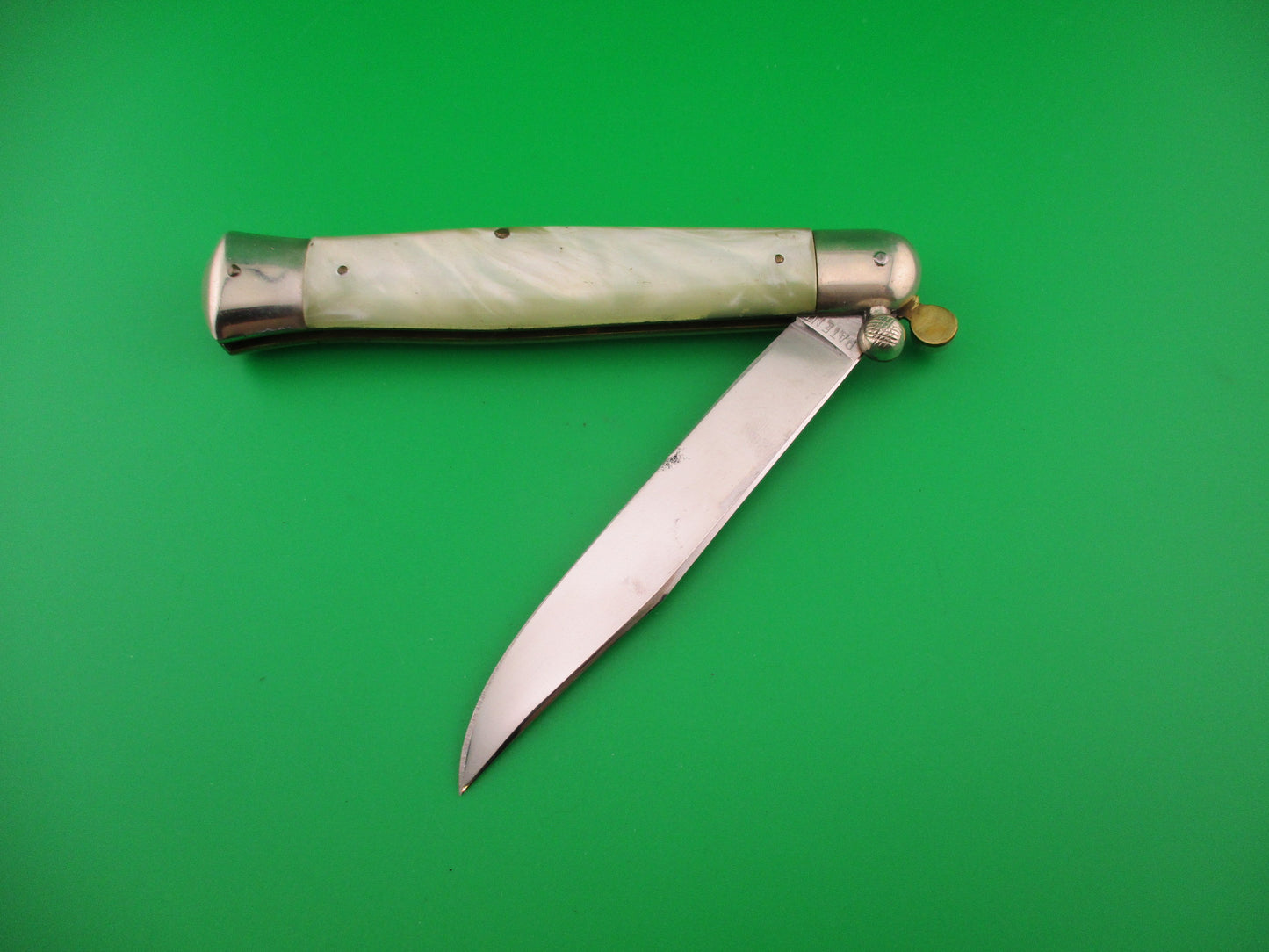 RAPID SZL ROSTFREI 25cm Italian Knob open manual Pearlex vintage knife