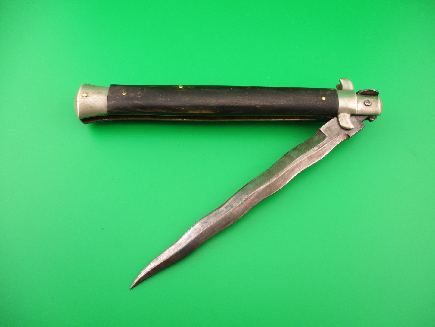 ROSCO MADE IN ITALY 33cm Italian Picklock 1950s Kris blade automatic knife