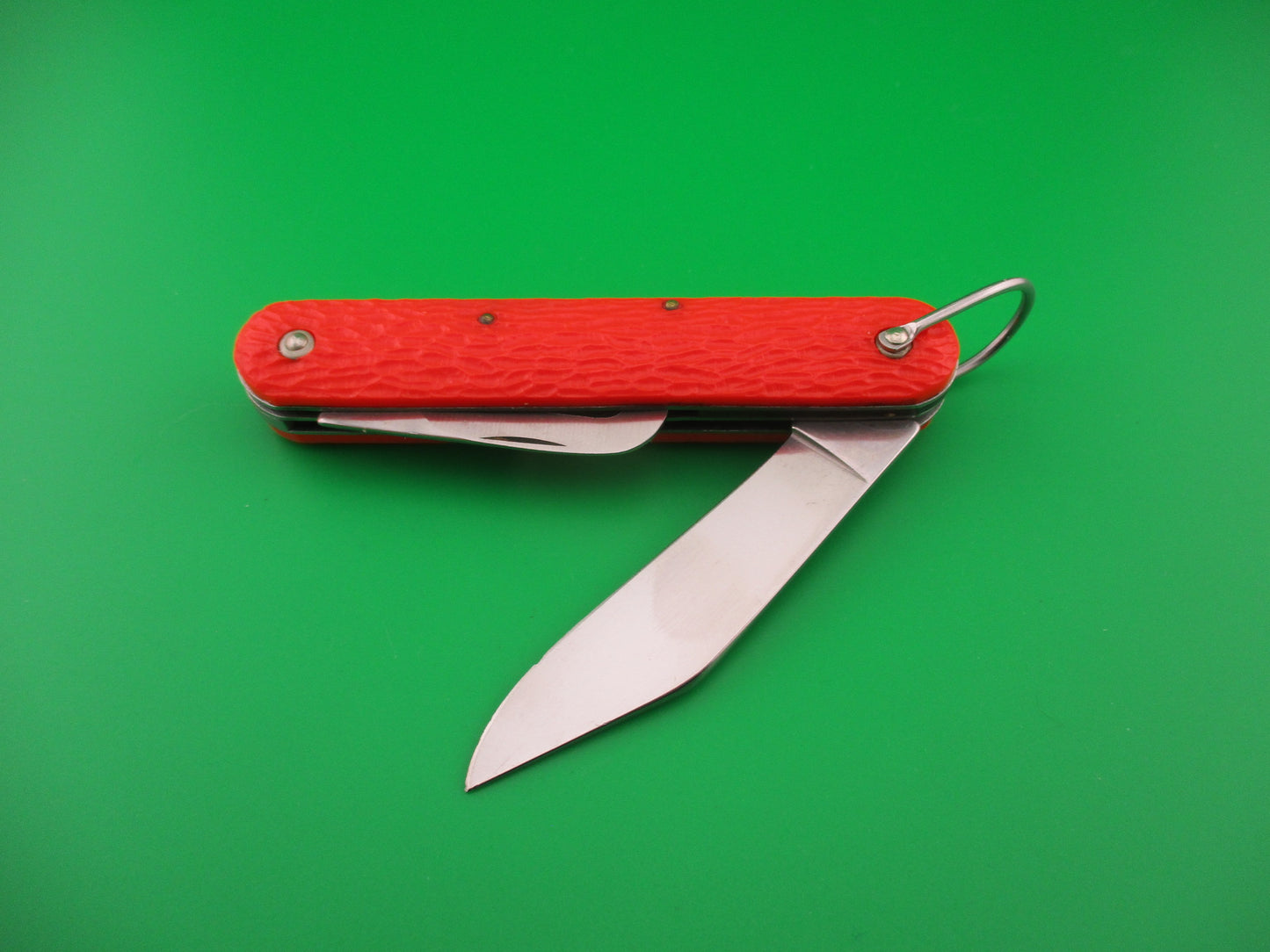 CAMILLUS vintage MC1 Orange paratrooper automatic knife with hook blade