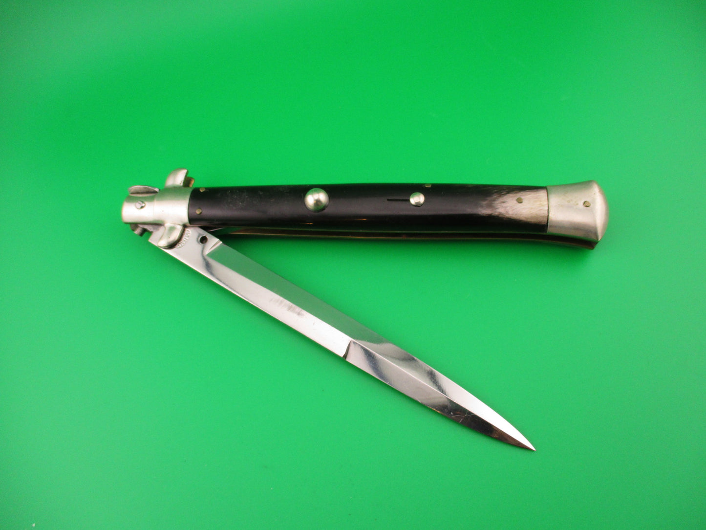 M ITALY INOX 33cm Italian Picklock 1950s Vintage Bayonet Horn automatic knife