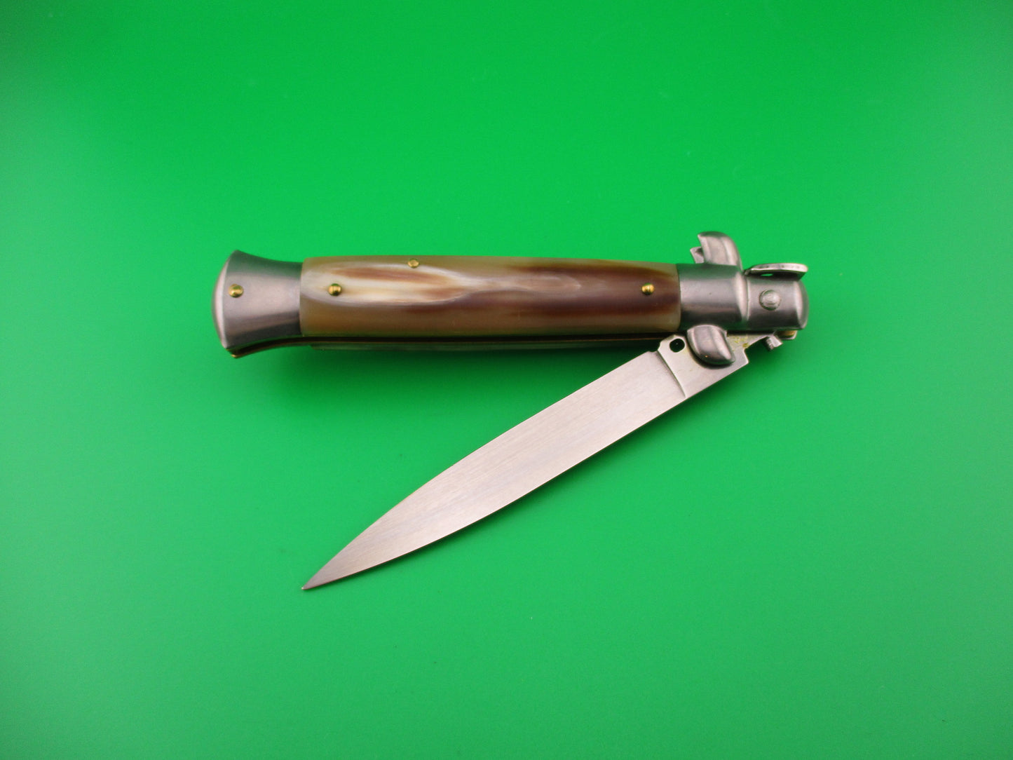 FRANK B ITALY 23cm Italian Swivel bolster French tip horn automatic knife