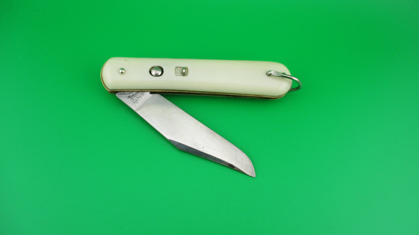 Colonial PRONTO Fatjack White 1950s switchblade knife