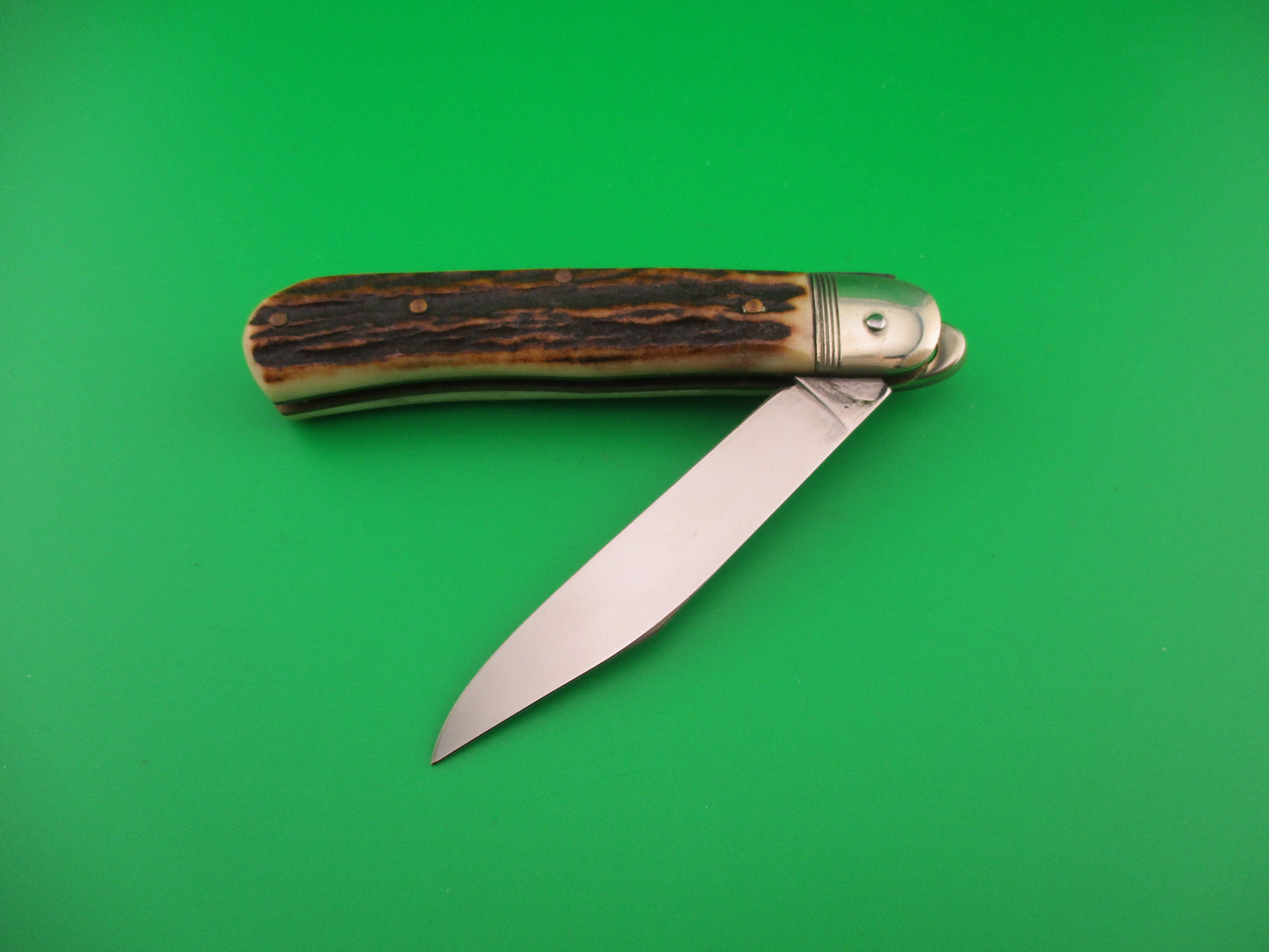 Hubertus 10cm German Lever Bare head (shadow) Stag automatic knife