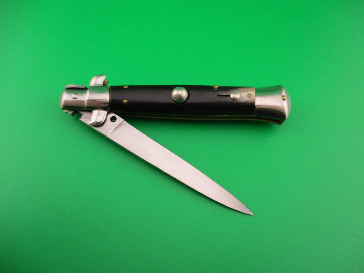 INOX W 20cm Italian Transitional Stiletto Horn Vintage automatic knife
