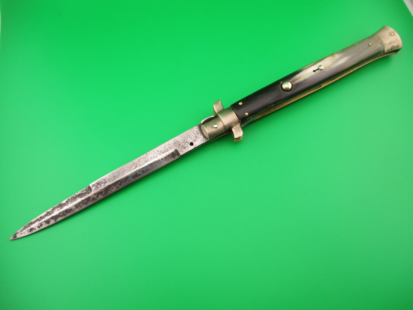 Sterile 33cm Italian Picklock 1950s vintage 5mm backspring automatic knife