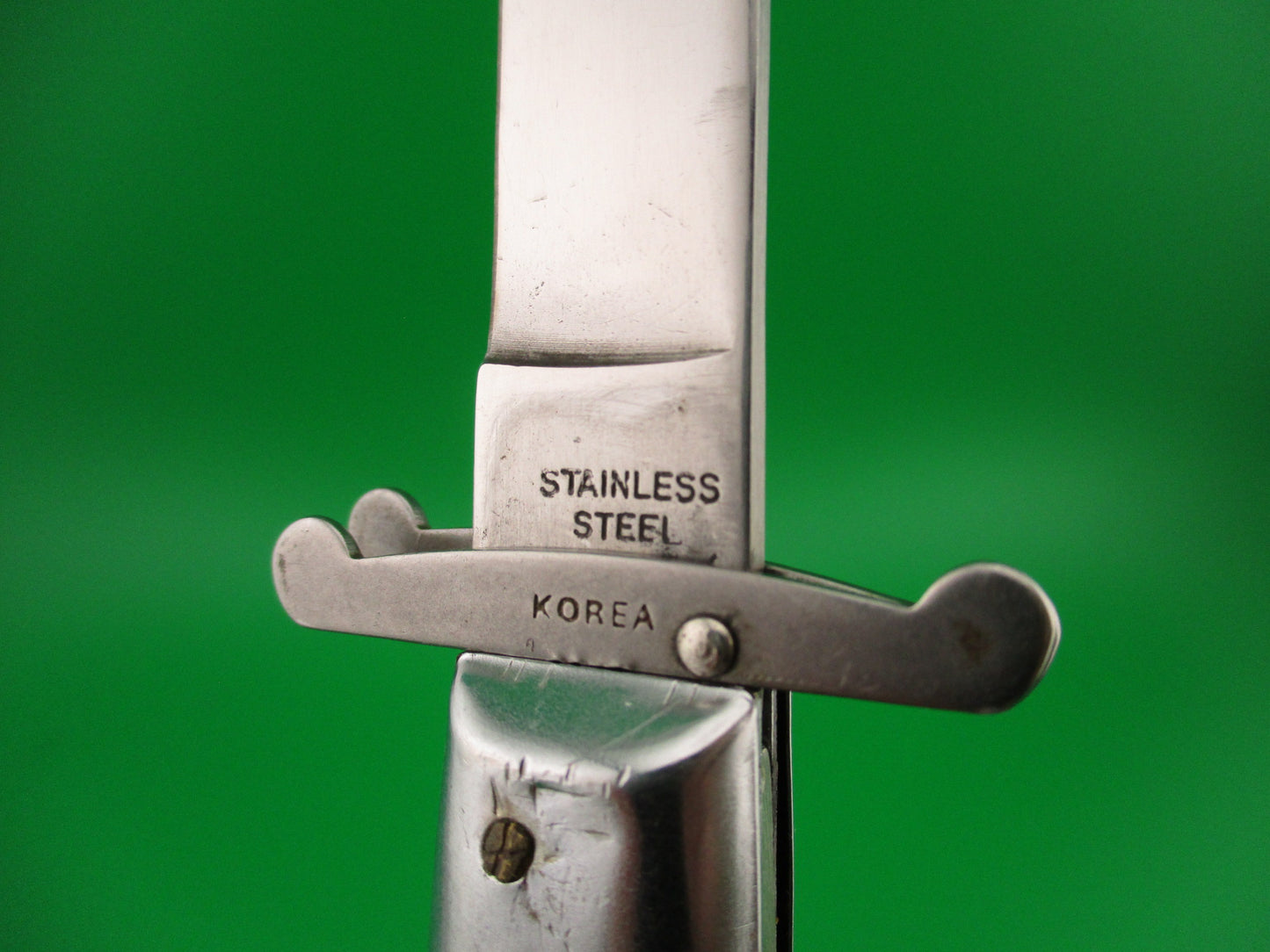 STAINLESS STEEL KOREA 26cm Korean Rizzuto Vintage clone swing guard automatic knife