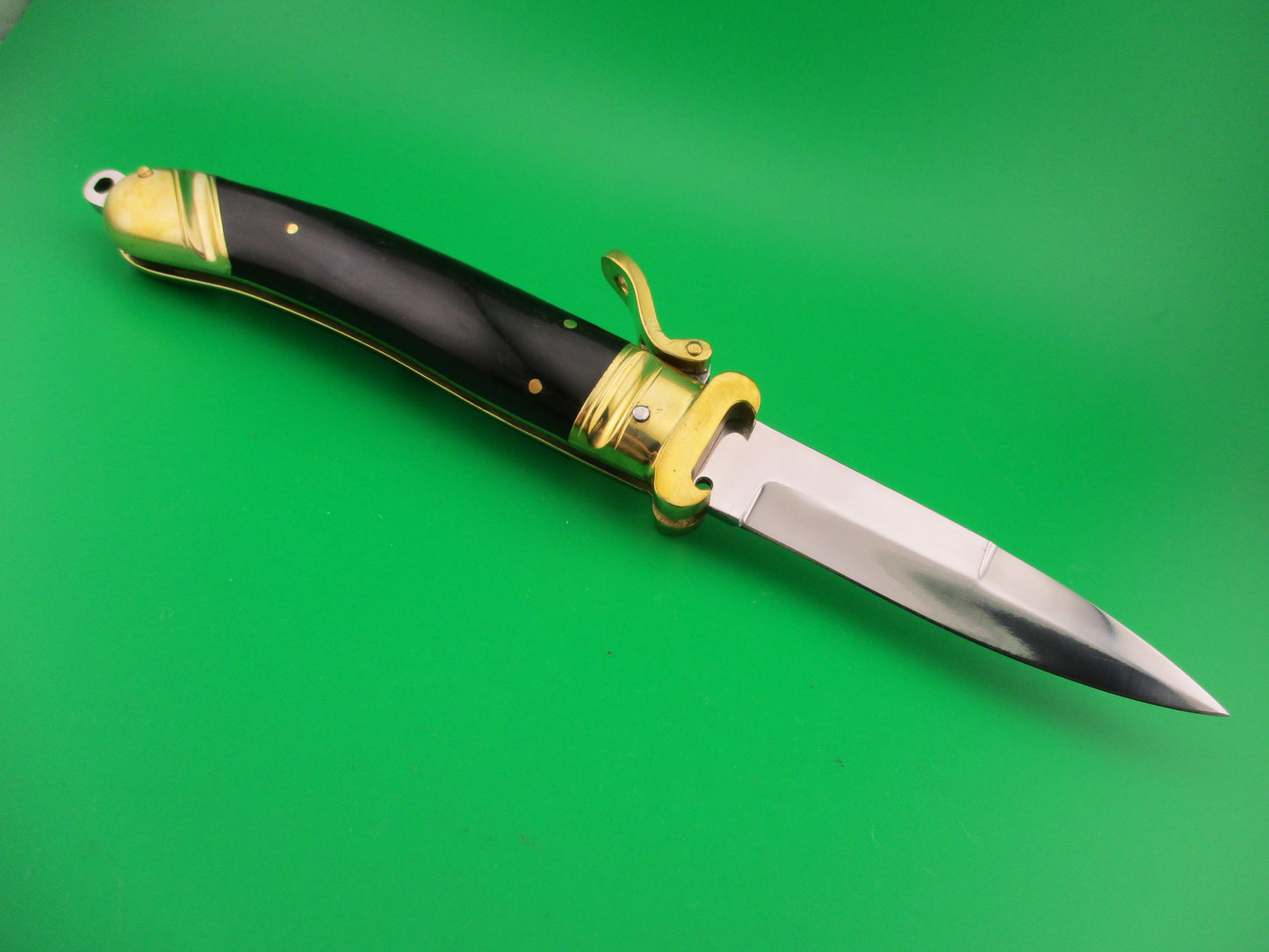 OZ 23cm Scarperia Tonerini Italian Inspired Fulcrum Shell puller Custom Automatic Knife