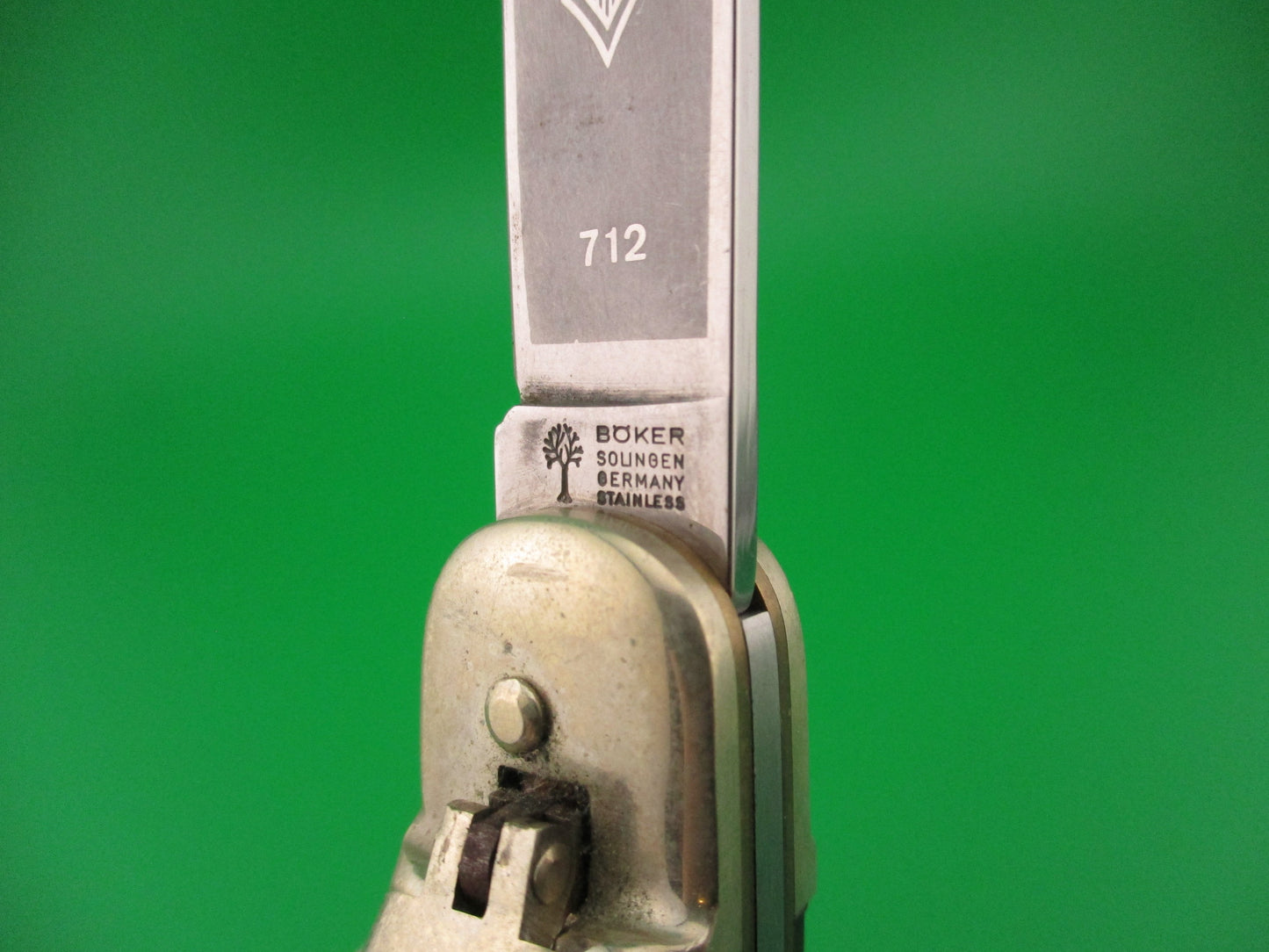 BOKER TREE BRAND CLASSIC 712 11cm German Lever automatic knife Black stag