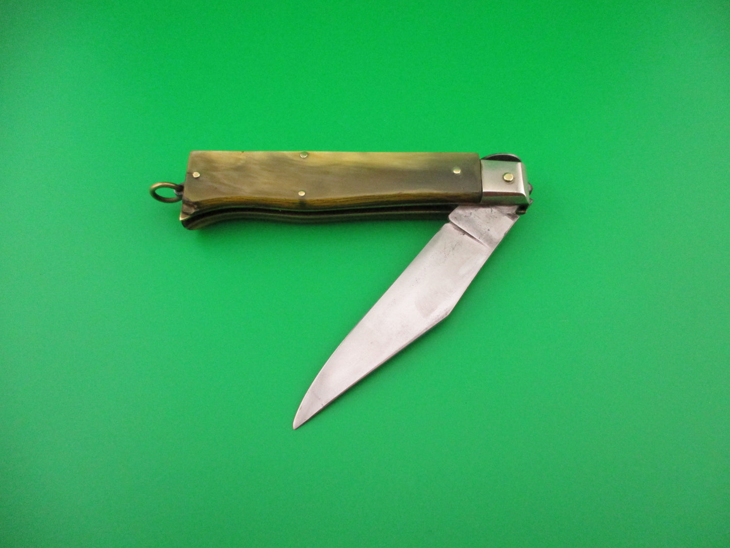 Latama ITALY 22cm Italian Picklock Oval button Camper vintage 1950s automatic knife