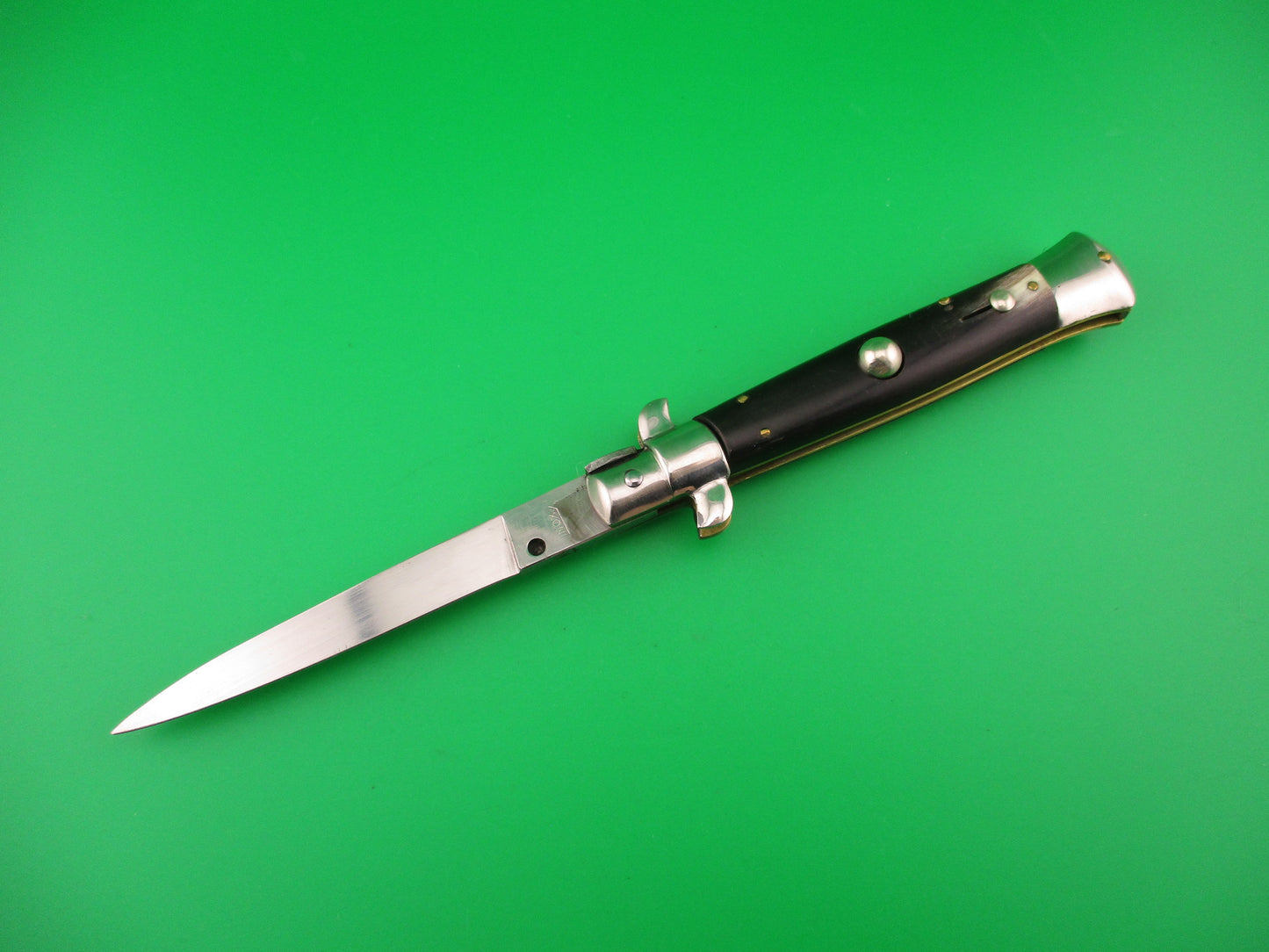 INOX W 20cm Italian Transitional Stiletto Horn Vintage automatic knife