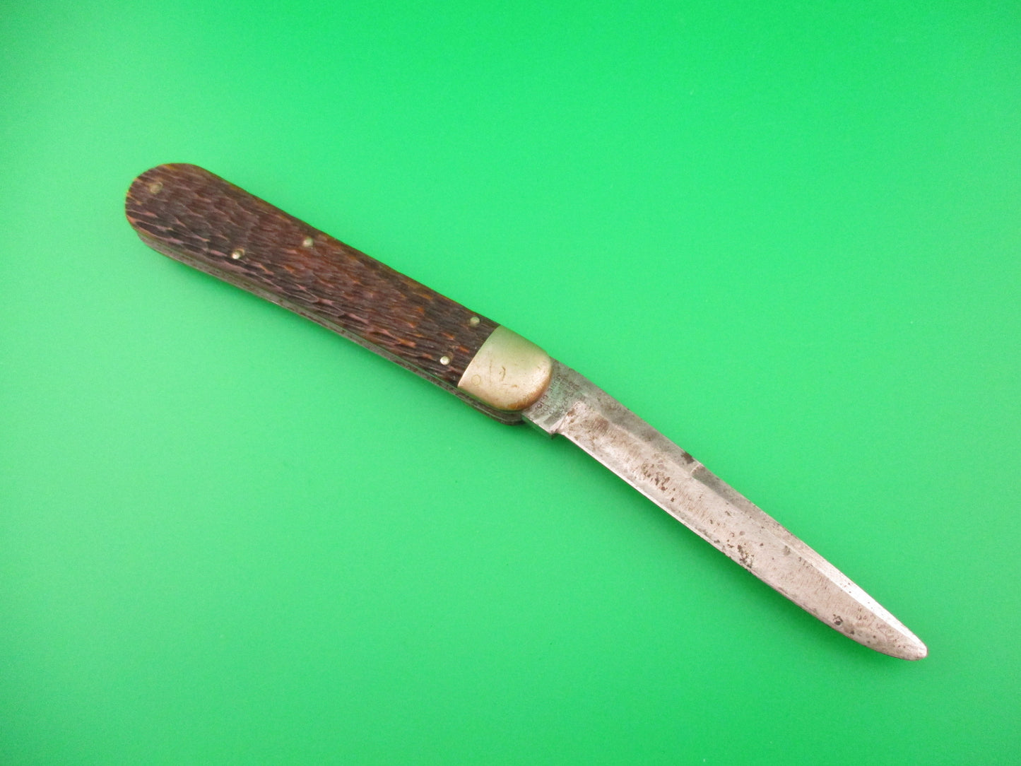 SCHRADE CUT CO 1613 3/4 Saber Grind Hunter WARNER BROS Movie Prop Knife