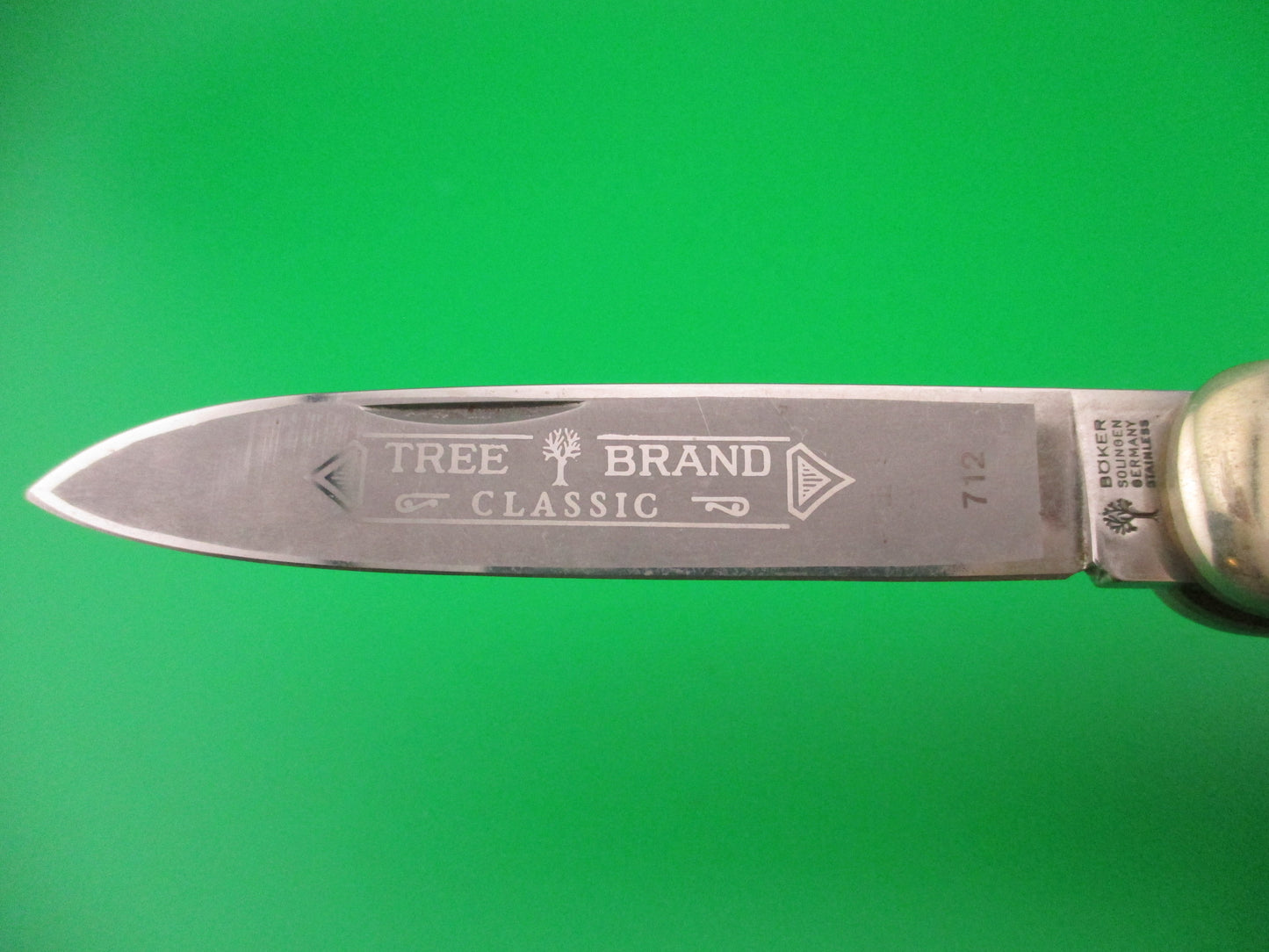 BOKER TREE BRAND CLASSIC 712 11cm German Lever automatic knife Black stag