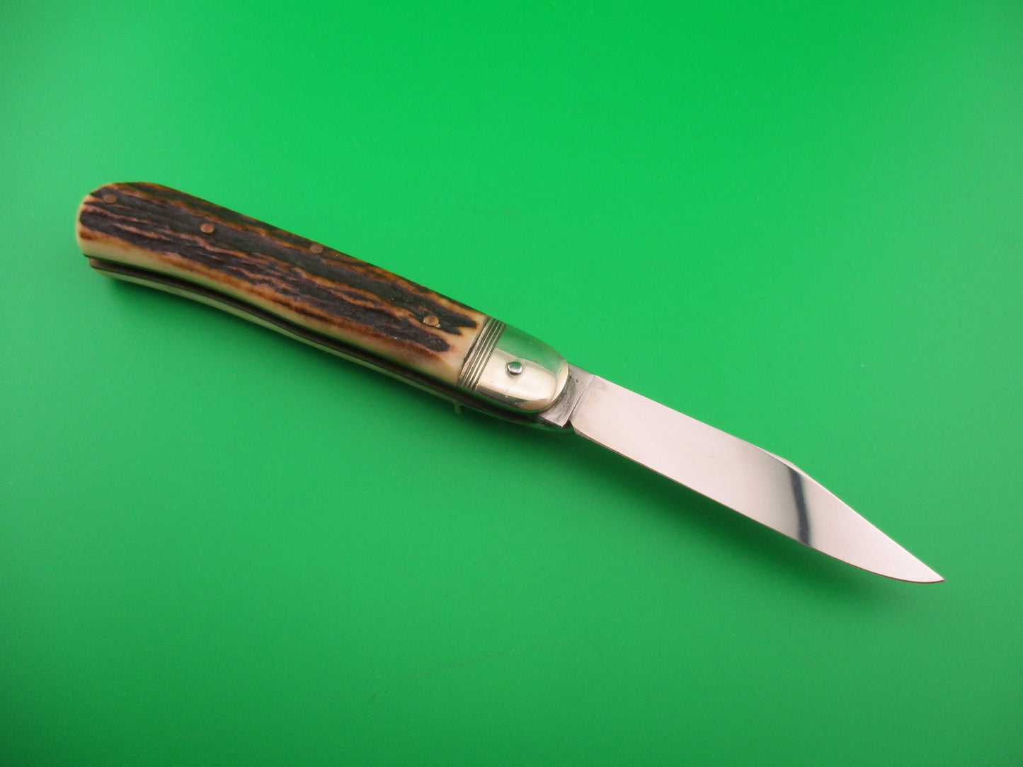 Hubertus 10cm German Lever Bare head (shadow) Stag automatic knife